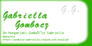 gabriella gombocz business card